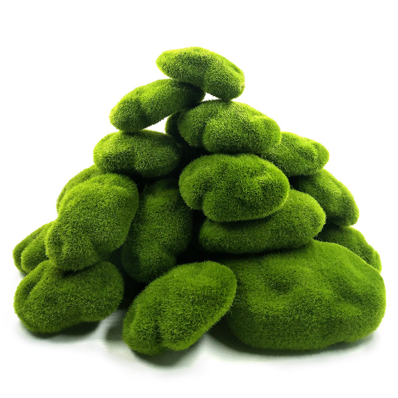 Home Decor Za - สีเขียวหญ้าเทียมโฟม MOSS พืช Micro Landscape Figurine