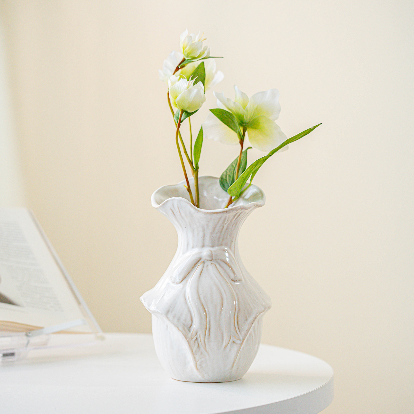 Pampas Grass Decor - CAPIRON Retro Nordic แจกันเซรามิคสําหรับดอกไม้สด Pampas Grass