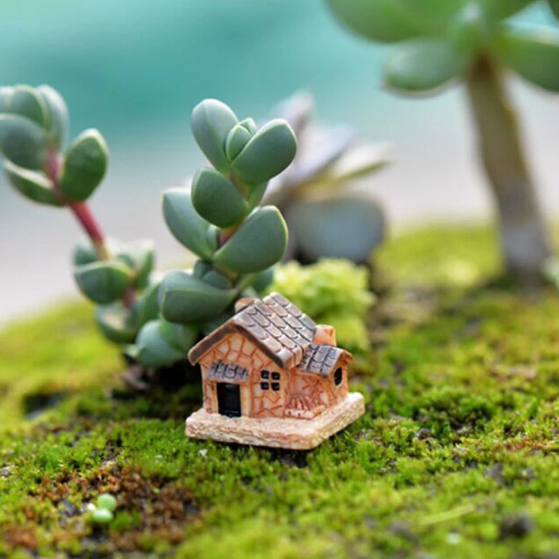 5 ชิ้นมินิตุ๊กตาบ้านหินบ้านเรซ - Home Decor Za บทวิจารณ์และราคา