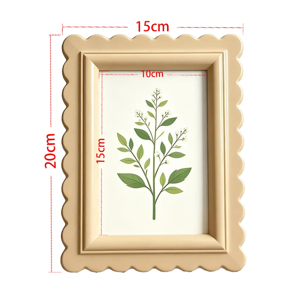 กรอบรูปสไตล์โบโฮ สีเบจ ขอบหยัก - Bamboo Photo Frame บทวิจารณ์และราคา