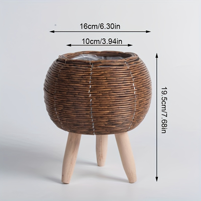 ตะกร้าหวายอเนกประสงค์สำหรับปลู - Rattan Plant Basket บทวิจารณ์และราคา