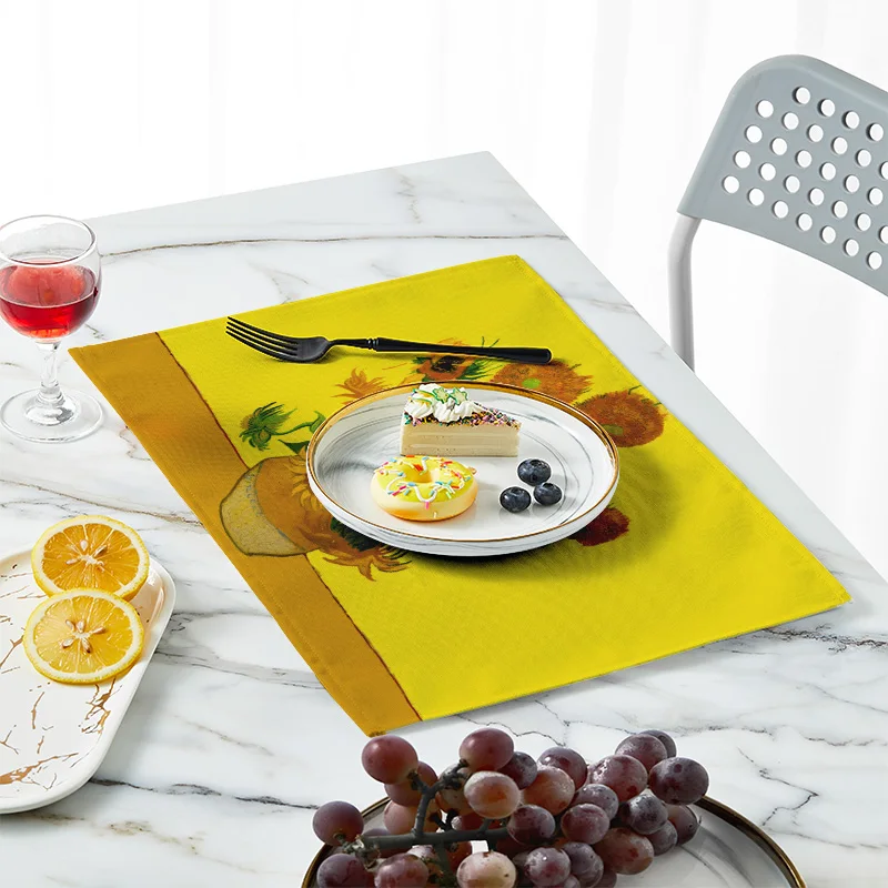 ใหม่ Van Gogh ภาพวาดตาราง Vint - Linen Table Runner บทวิจารณ์และราคา