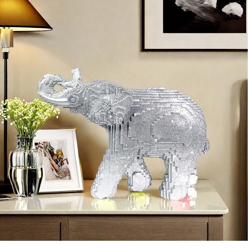 รูปปั้นช้างเรซิ่น งานประติมากร - Home Decor Theme บทวิจารณ์และราคา