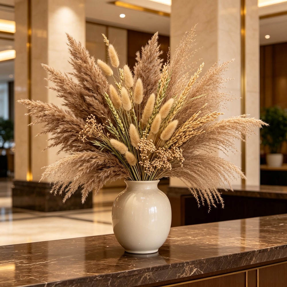 1 ช่อ ดอกไม้แห้งหลากชนิด พร้อม - Pampas Grass Decor บทวิจารณ์และราคา