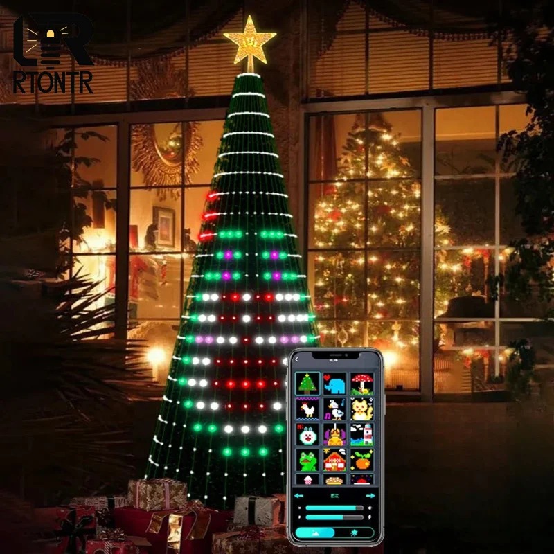 ไฟประดับต้นคริสต์มาสรูปดาว RGB - Home Decor Free App บทวิจารณ์และราคา