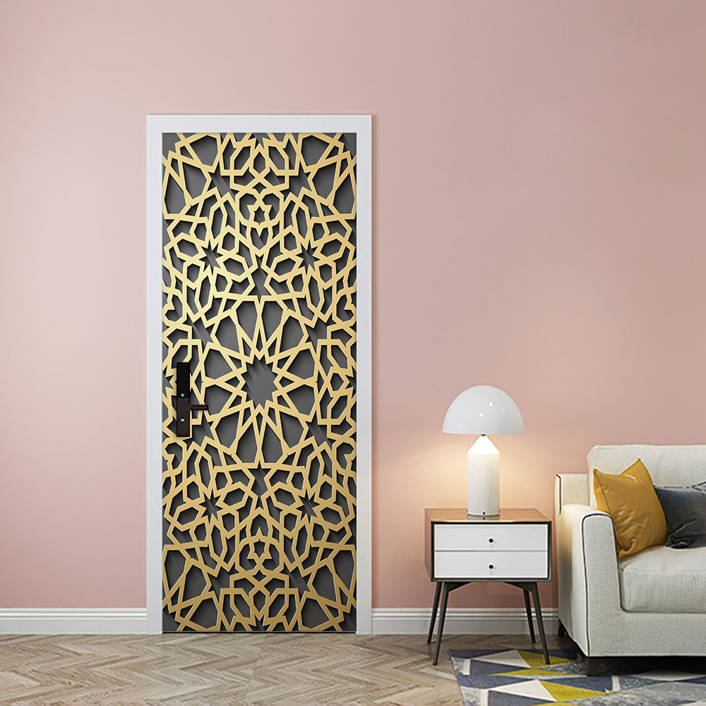สติ๊กเกอร์ติดผนังลายศิลปะประตู - Home Decor Indonesia บทวิจารณ์และราคา