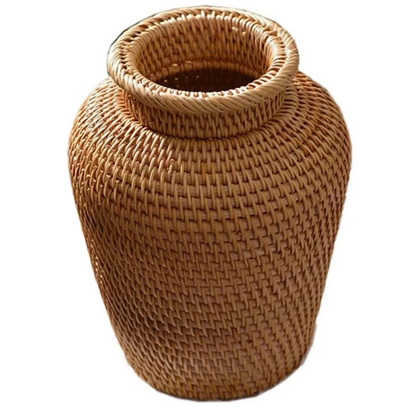 ตะกร้าหวายหวายแขวนกระถางดอกไม้ - Rattan Plant Basket บทวิจารณ์และราคา