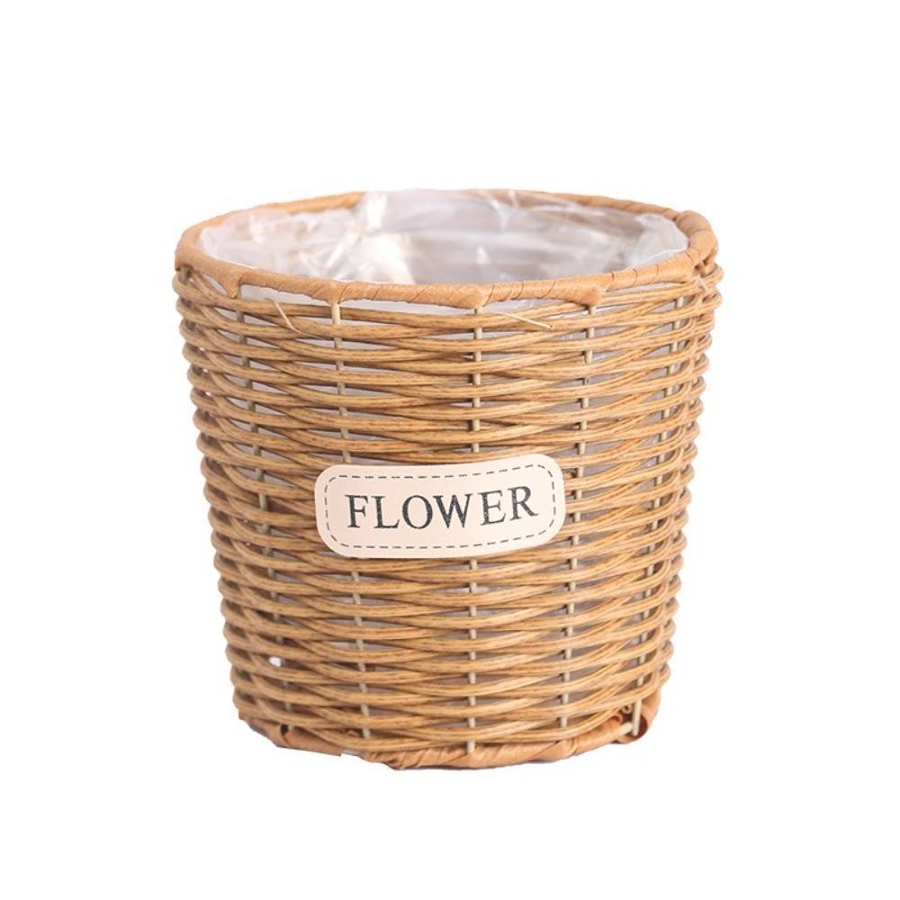 ตะกร้าหวายเทียมสำหรับตกแต่งโต๊ - Rattan Plant Basket บทวิจารณ์และราคา
