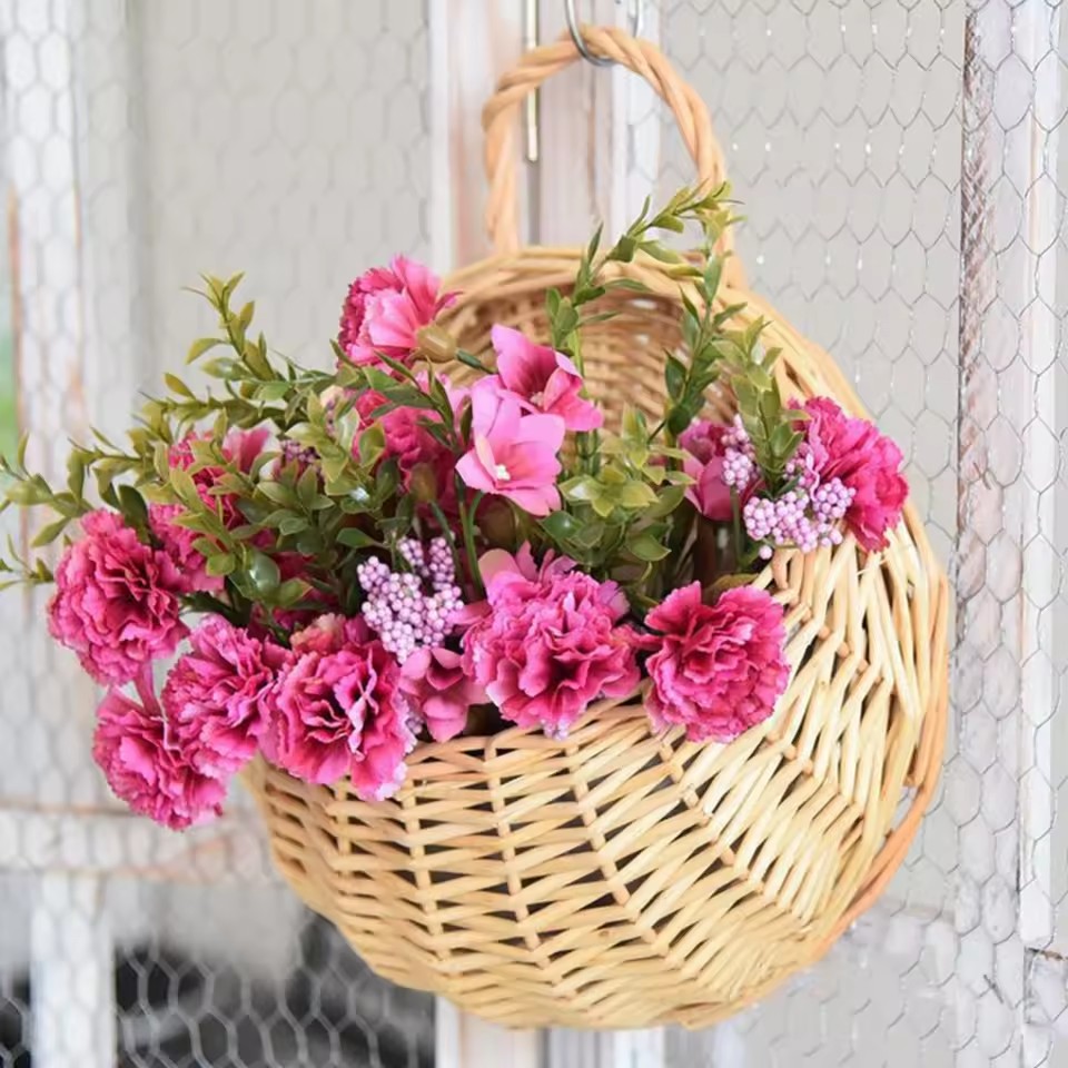 Hand Made หวายหวายดอกไม้แขวนผน - Rattan Plant Basket บทวิจารณ์และราคา