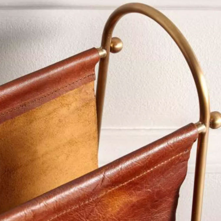 ชั้นวางนิตยสารหนังและโลหะสไตล์ - Home Decor Magazine บทวิจารณ์และราคา