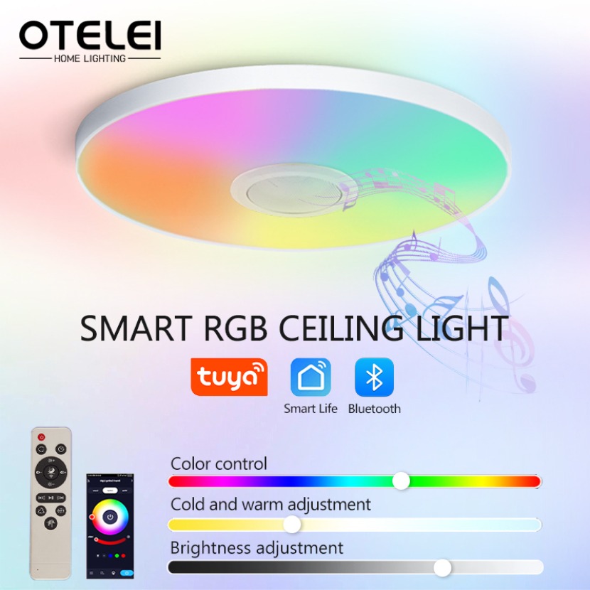 TUYA เพลงสมาร์ทโคมไฟเพดาน LED  - Home Decor Free App บทวิจารณ์และราคา