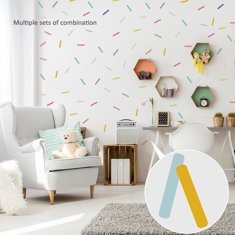 48pcs Candy Strip สติ๊กเกอร์ติ - Home Decor Indonesia บทวิจารณ์และราคา