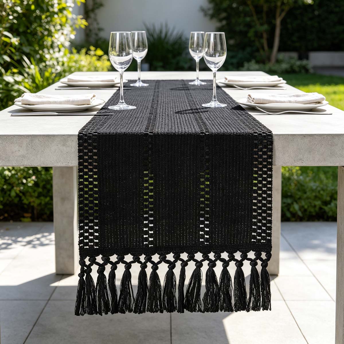 ผ้าปูโต๊ะยาวผ้าฝ้ายผสมผ้าลินิน - Linen Table Runner บทวิจารณ์และราคา