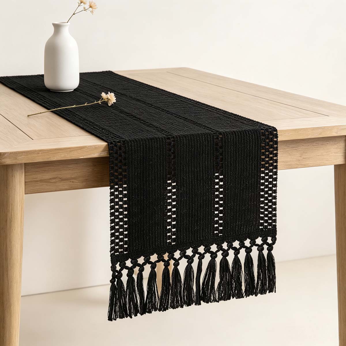 ผ้าปูโต๊ะยาวผ้าฝ้ายผสมผ้าลินิน - Linen Table Runner บทวิจารณ์และราคา